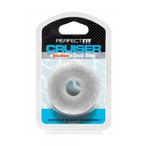 Fat Boy SilaSkin Cruiser Ring - Clear BONERRINGS TPE | TPR Perfect Fit Brand
