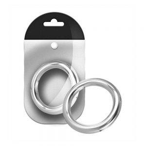 Stainless Steel Round Cock Ring 8 mm. x 55 mm. BONERRINGS Stainless Steel Black Label