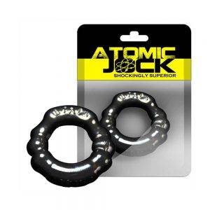 [TPR] The 6-Pack Cockring Super Stretchy Black BONERRINGS TPE | TPR Oxballs