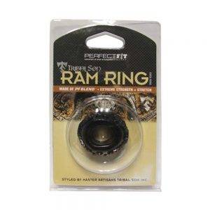 Tribal Son Ram Ring - Black BONERRINGS TPE | TPR Perfect Fit Brand
